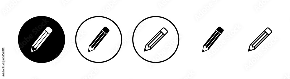 Pencil icons set. Pencil vector icon Pencil icons set. Pencil vector icon