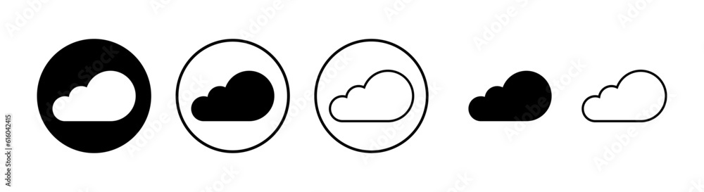 Cloud icons set. cloud computing icon Cloud icons set. cloud computing icon