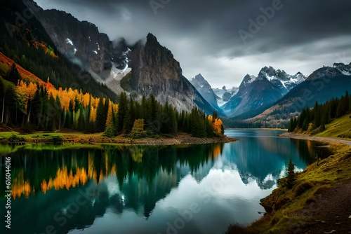 lake in the mountains