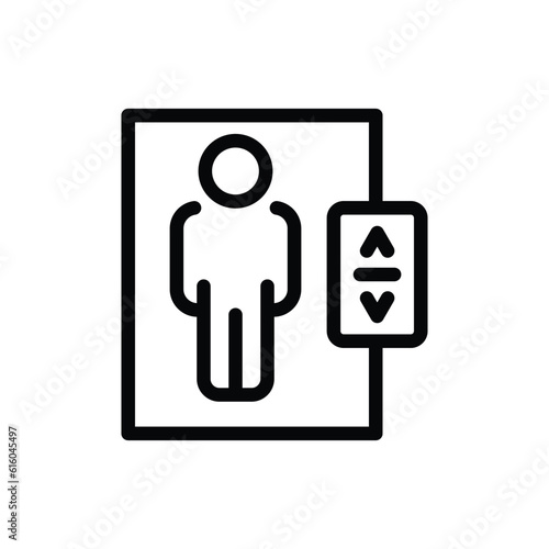 Lift icon vector icon design trendy