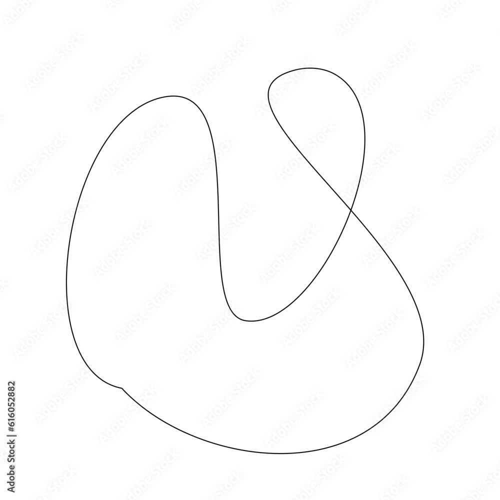 Abstract Squiggles Line Element
