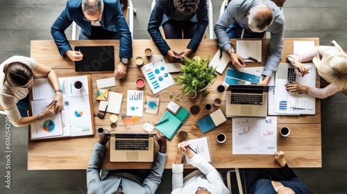 businessman having a meeting in the office generated ai