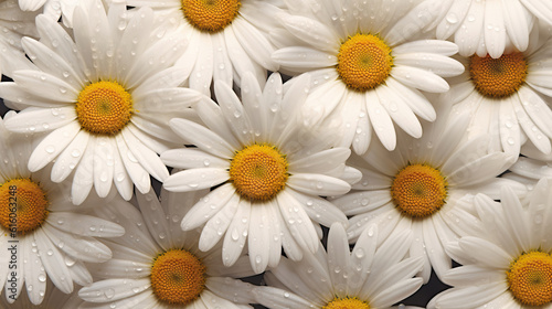 Background of  Shasta Daisy  HD  Decorate with water drops  Background Wallpaper  Desktop Wallpaper   Generative Ai