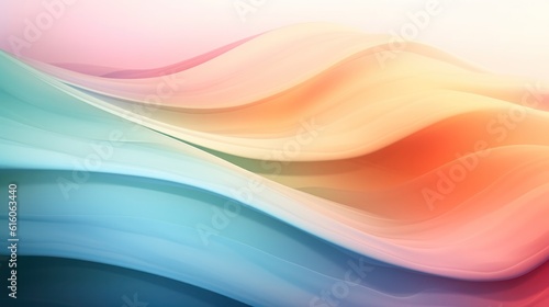 Abstract pastel gradient curve background.