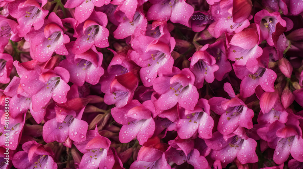 Background of Penstemon , HD, Decorate with water drops, Background Wallpaper, Desktop Wallpaper , Generative Ai