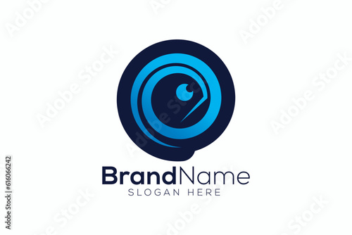 Chameleon logo design template