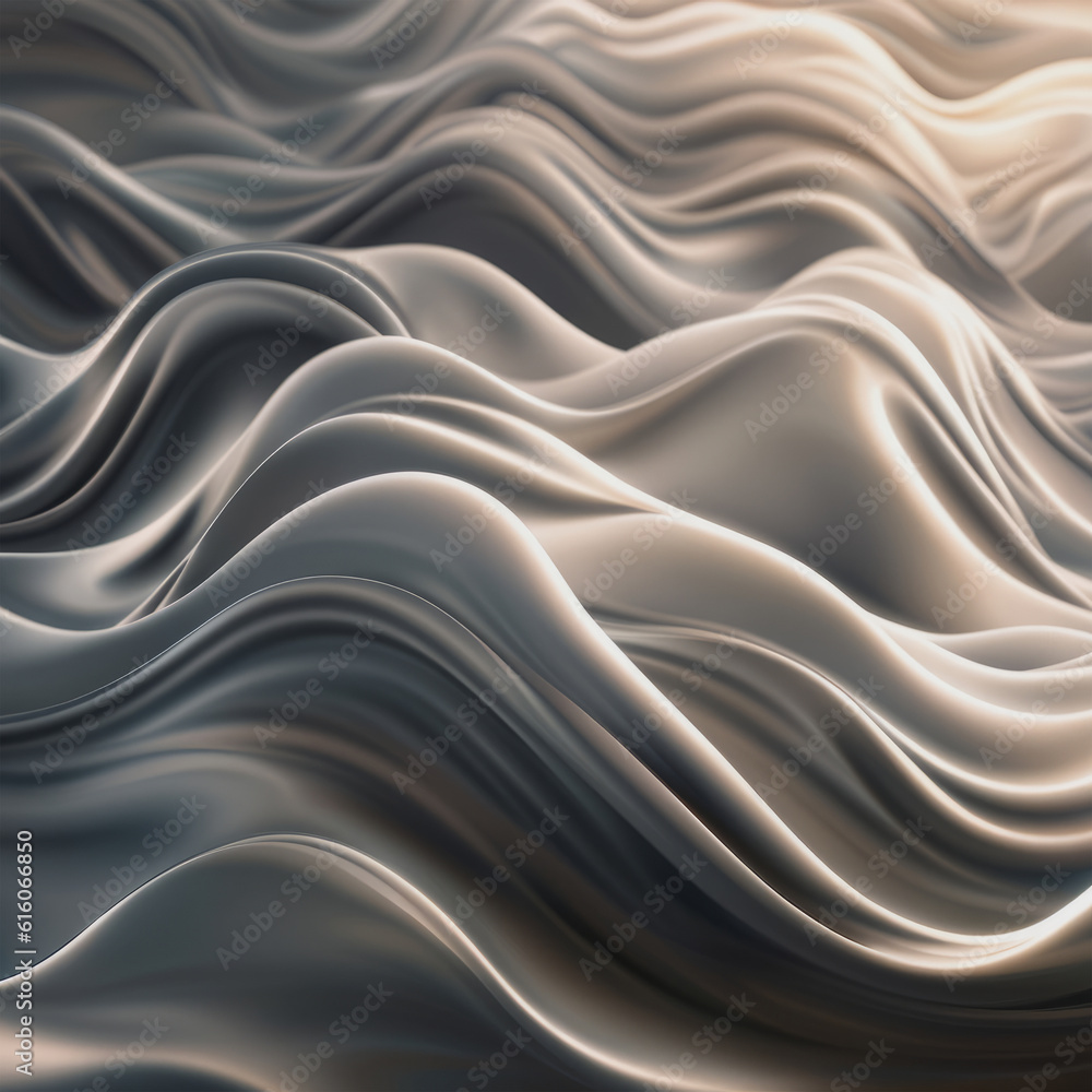Fototapeta premium a computer generated image of wavy lines.