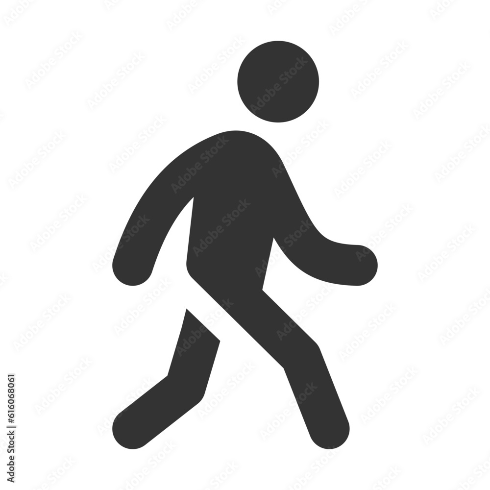 illustration of a icon exercies walking 