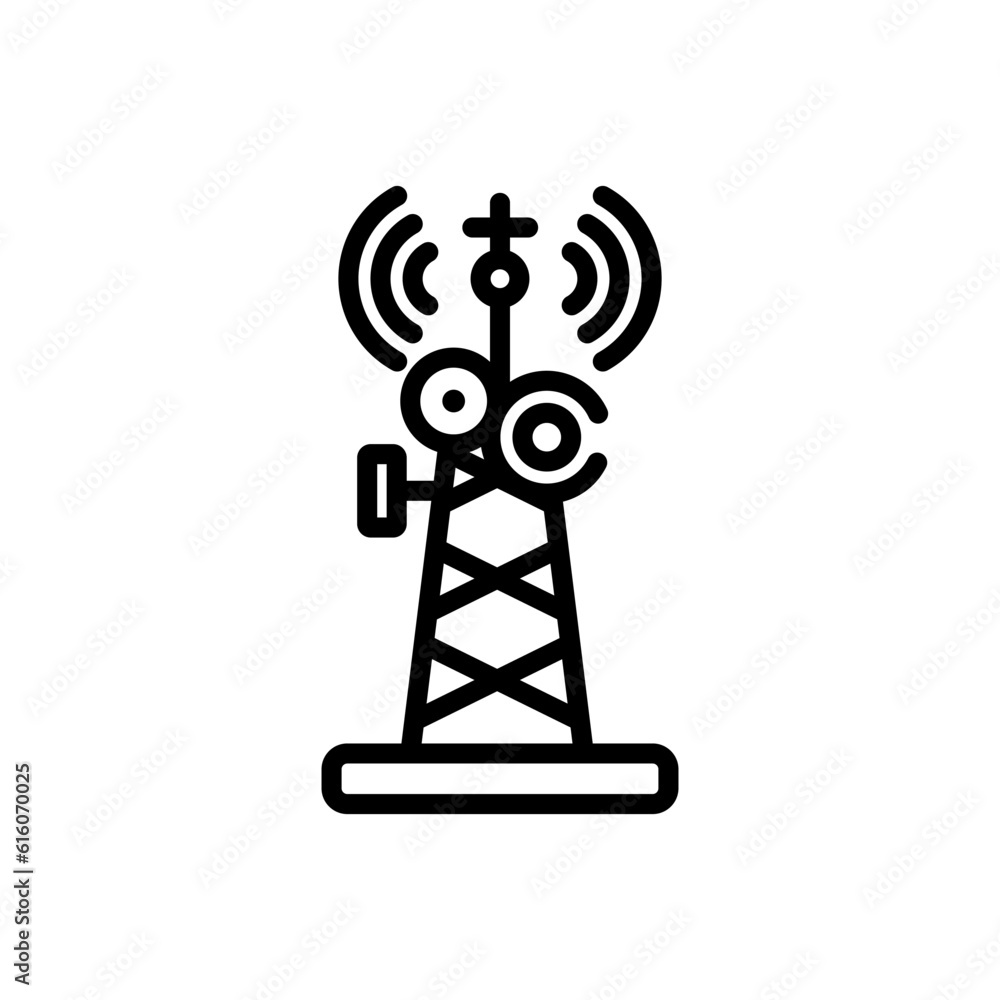 radio antenna sign symbol vector icon radio antenna sign symbol vector icon