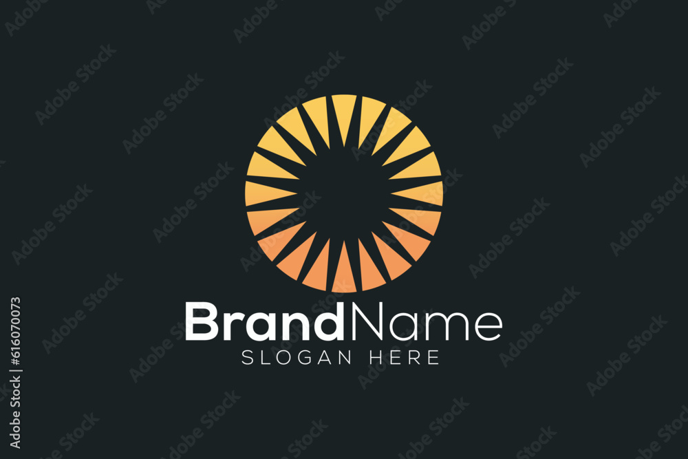 Fototapeta premium Sun logo design template