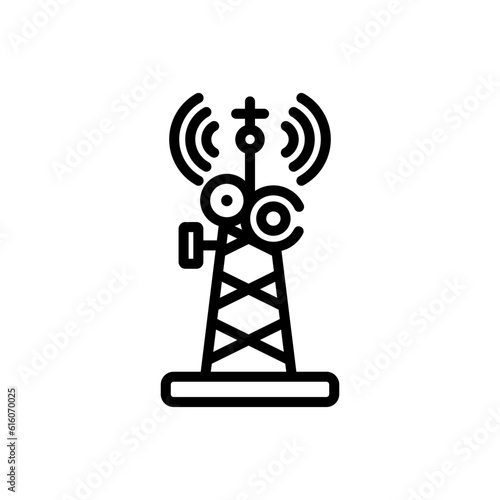 radio antenna sign symbol vector icon © Arundaya Art