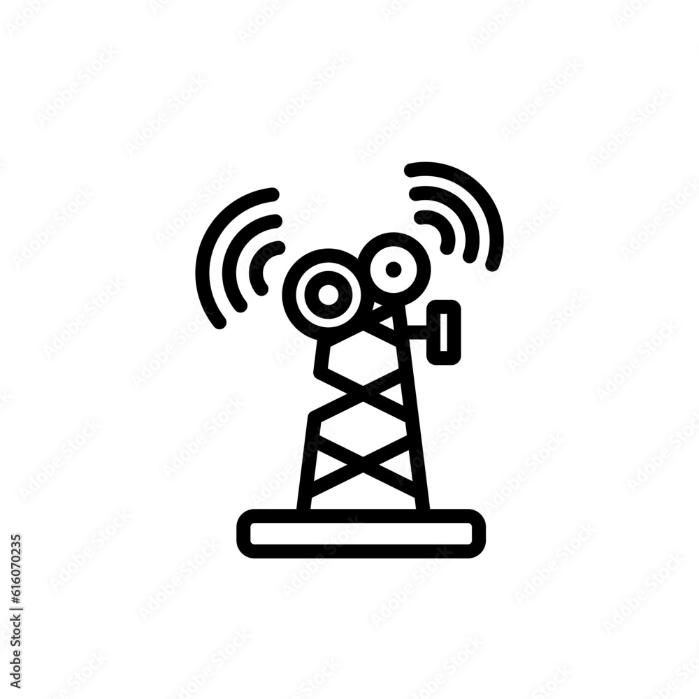 radio antenna sign symbol vector icon radio antenna sign symbol vector icon