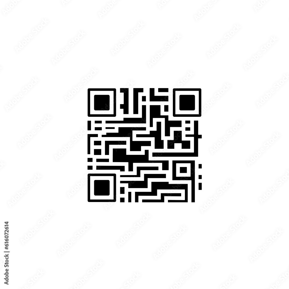 二次元バーコード(QR)のイラスト 二次元バーコード(QR)のイラスト