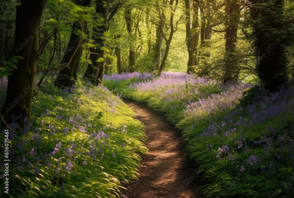 Obraz premium Magical Bluebell Woods