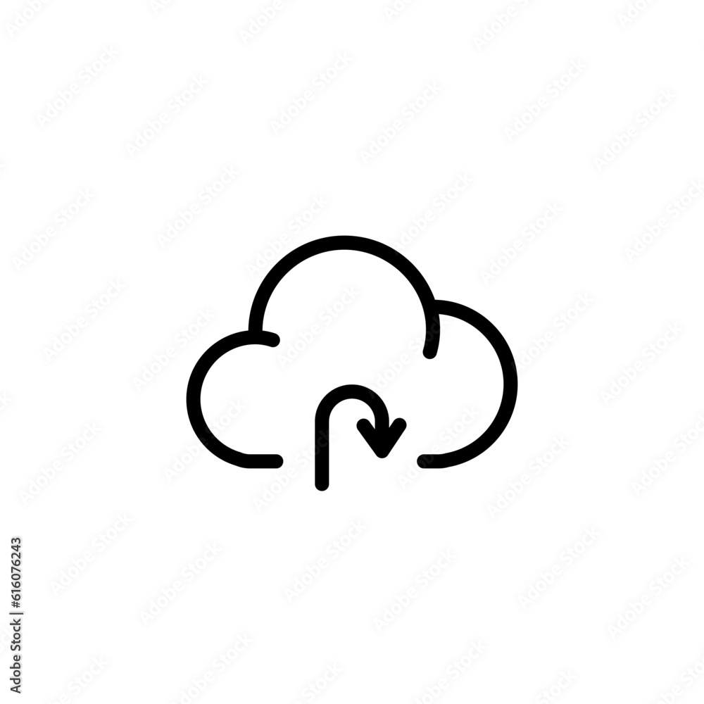 technology cloud computing sign symbol vector technology cloud computing sign symbol vector