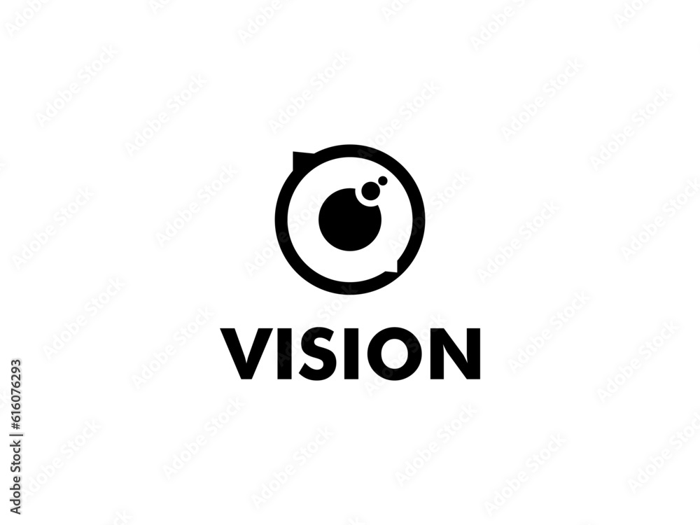 Eye Vision Chat logo, Vision Consult logo vector template Eye Vision Chat logo, Vision Consult logo vector template