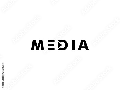 Media Letter Logo vector template