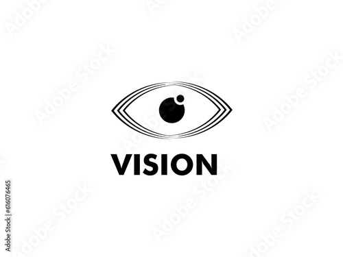 Abstract Eye Vision Logo, Creative Vision logo vector template