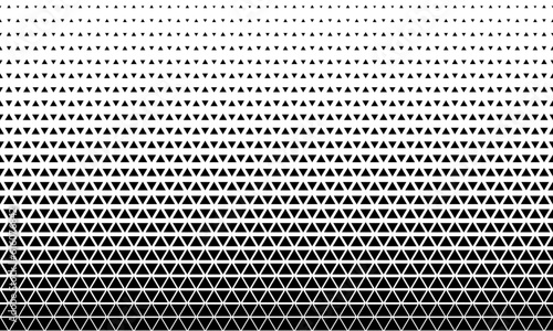 Triangular geometric pattern. Black white triangle background .
