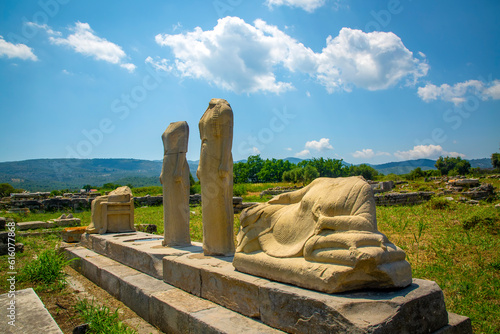 Archaic statue of Hera at Samos, Heraion Ancient City - Greece