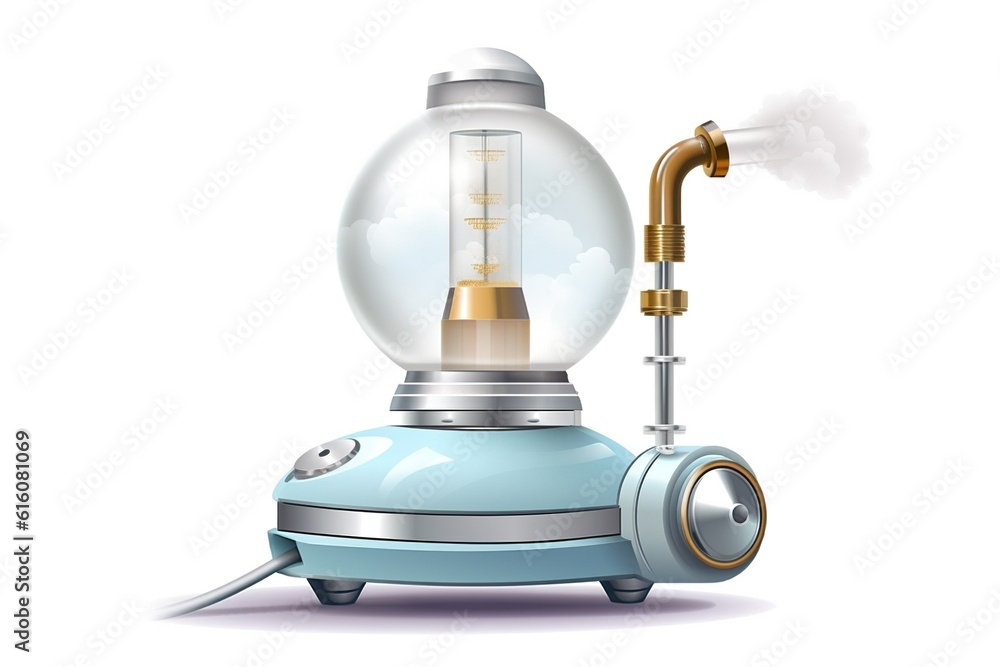 vaporizer isolated on white background. Generated by AI. vaporizer isolated on white background. Generated by AI.