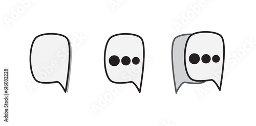 Chat icon vector. Design for chat. Vector message tablog. Vectone graphics on a white background in a flat style for web sites,