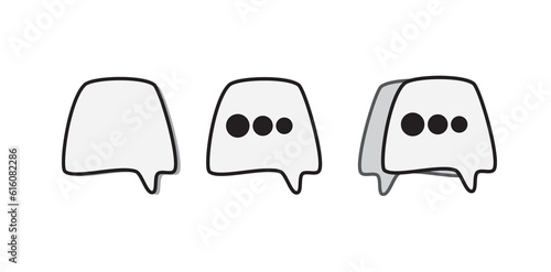 Dialogue icon. Design for chat. Vector message tablog. Vectone graphics on a white background in a flat style for web sites, Chat icon vector
