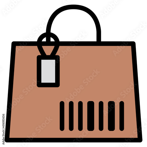 shopping bag barcode and qr code scanning photo