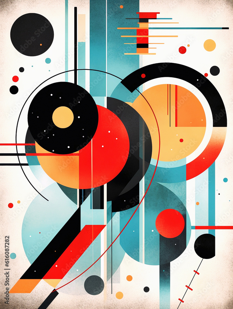 Obraz premium abstract art poster, Generative AI