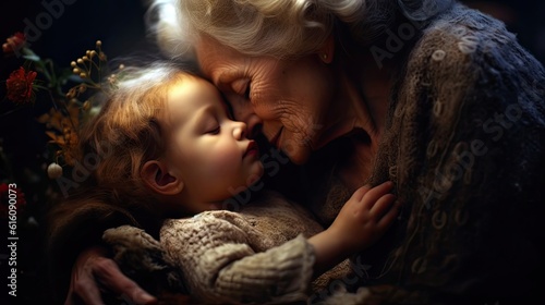 Grandma held her three-month-old granddaughter in her arms, whispering words of love.