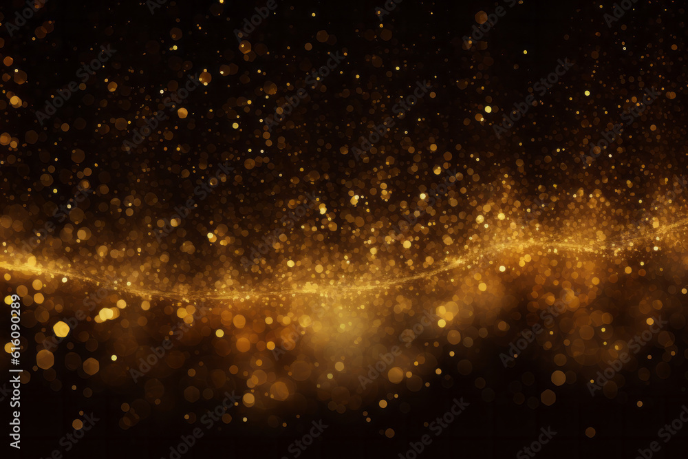 Fototapeta premium Beautiful Glittering Confetti Background, Generative AI