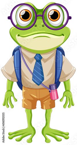 Green Frog Wearing Glasses