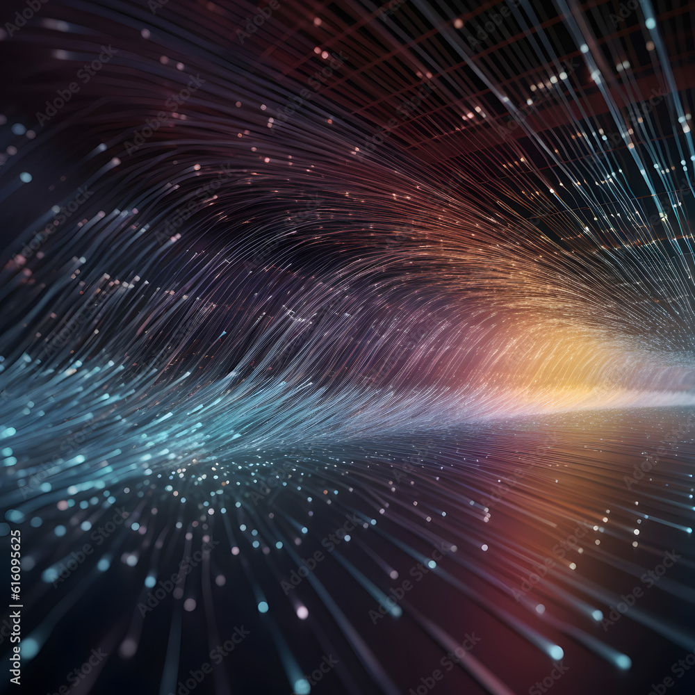 burst of information as light going thruw fiber cable burst of information as light going thruw fiber cable