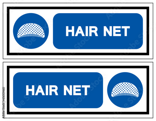 Hair Net Symbol Sign, Vector Illustration, Isolate On White Background Label. EPS10