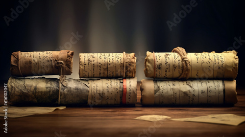 old scrolls, AI-generated