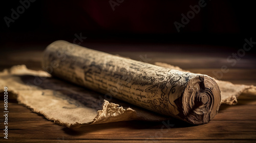 old scrolls, AI-generated