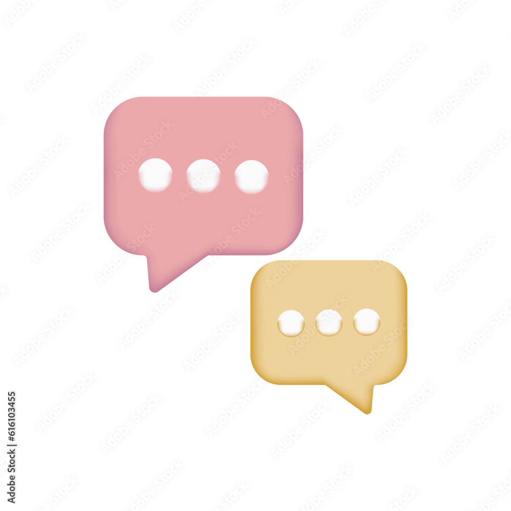 3d speech bubble social media chat message icon 3d speech bubble social media chat message icon