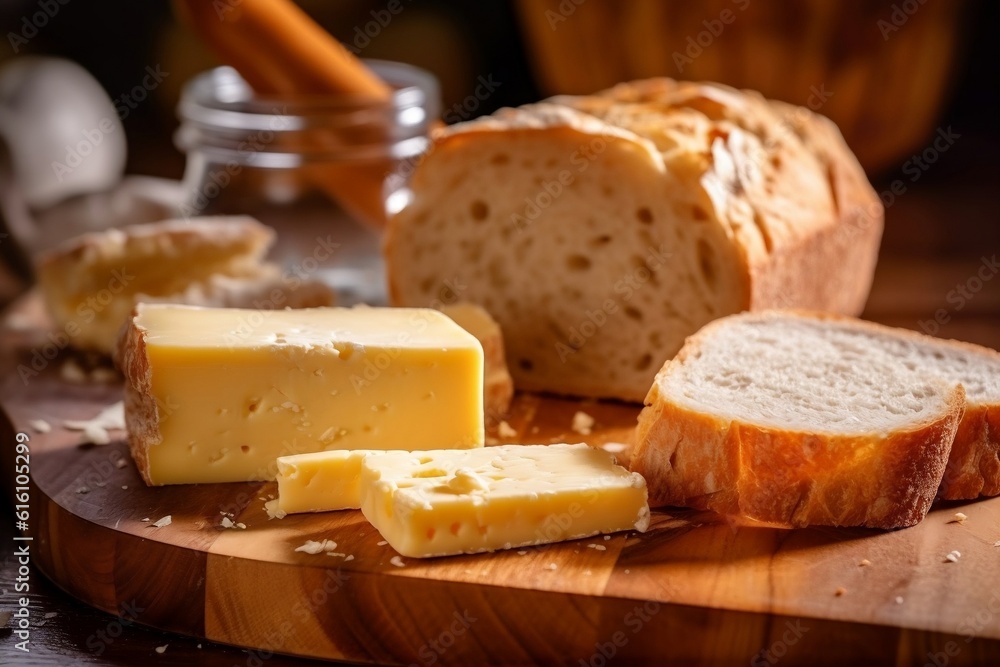 Bread and Cheese Delights. Generative AI