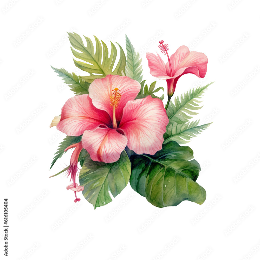hibiscus flower isolated on white hibiscus flower isolated on white