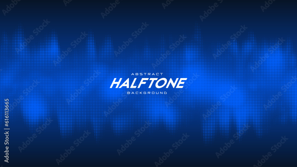 Abstract vector torn blue halftone sound wave. Scrathed dotted texture element. Abstract vector torn blue halftone sound wave. Scrathed dotted texture element.