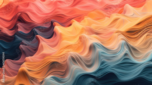 Colorful abstract wallpaper with liquid colors, paint and smoke waves, Generated AI 