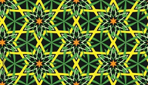 Geometric ethnic pattern seamless flower color. seamless pattern. Design for fabric,curtain,background,carpet,wallpaper,clothing,wrapping,Batik,mandalas,fabric,Vector illustration. pattern style.