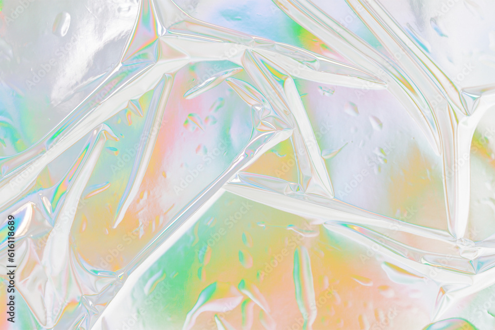 abstract glued rainbow foil texture abstract glued rainbow foil texture