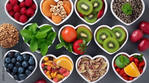 Sch  sseln mit gesundm Obst und Gem  se  Gesundheit  Ern  hrung  Di  t  generative AI