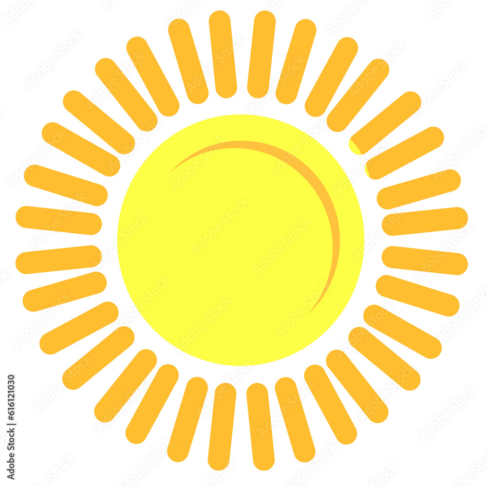 Sun graphic png sticker clipart