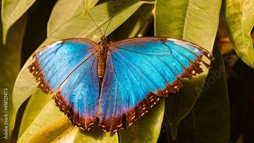 Morpho helenor, helenor blue morpho butterfly photo