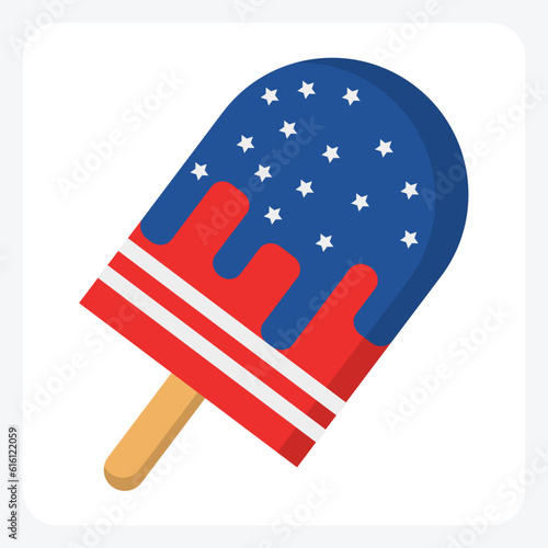  A Tempting Flat Style Ice Cream Illustration

