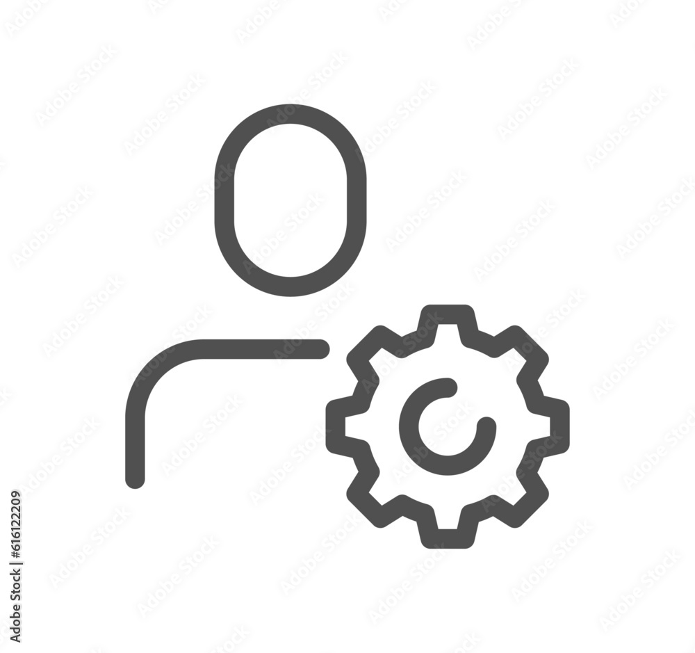 People related icon outline and linear vector. People related icon outline and linear vector.