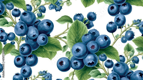 Vector illustration of blueberry texture. Blueberry template for printing on fabric, paper, wallpaper. Ripe 3d blueberry illustration. Abstract blueberry print, banner. Fruit background.