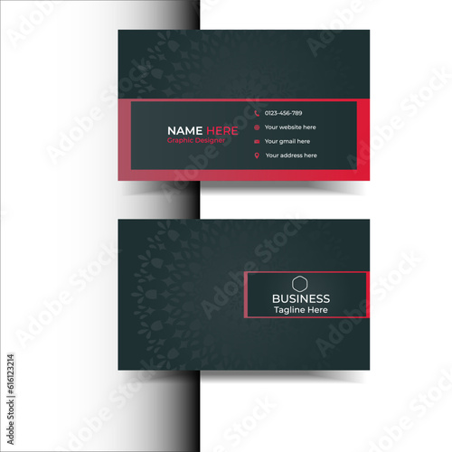 Creative business card template design photo